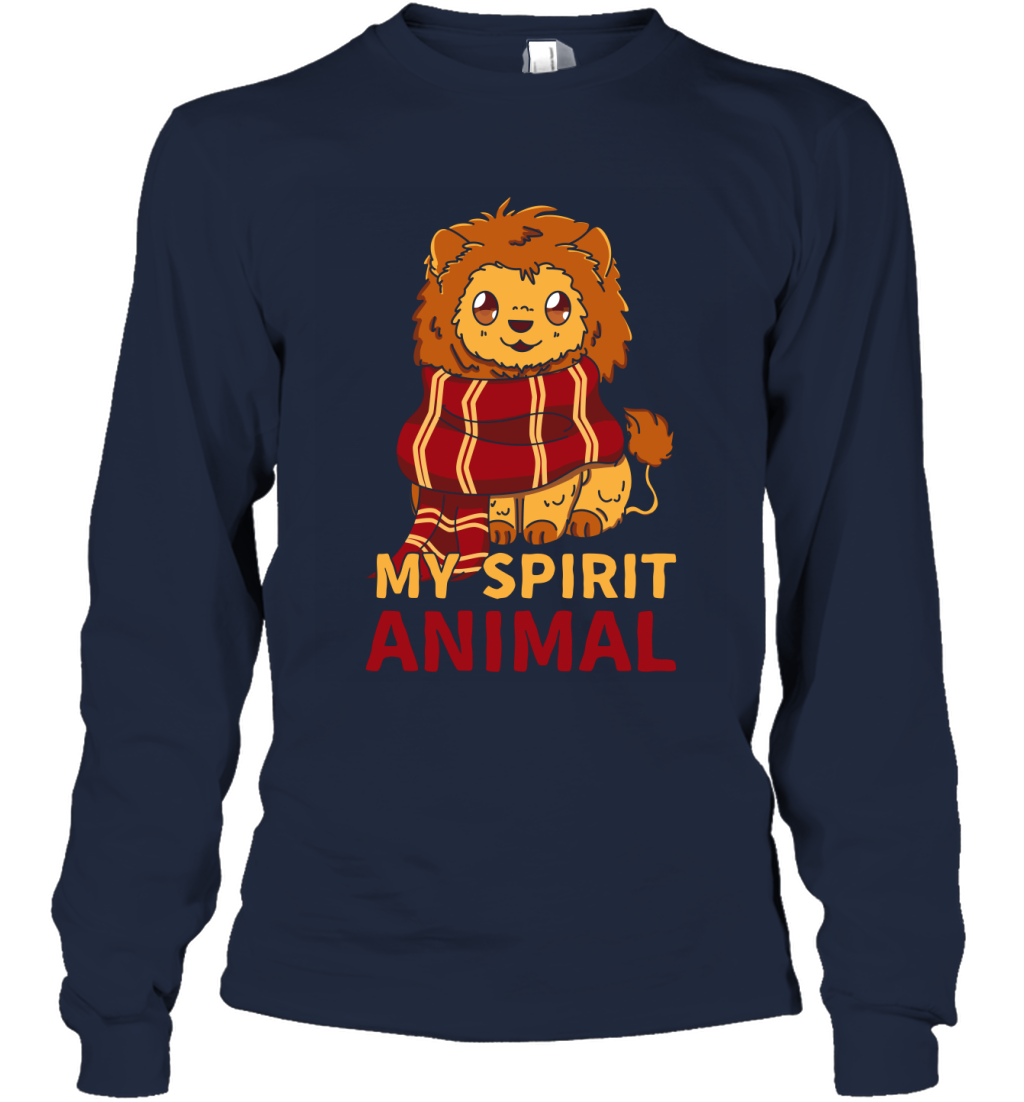 Gryffindor - My Spirit Animal Harry Potter Long Sleeve T-Shirt Long Sleeve T-Shirt Navy