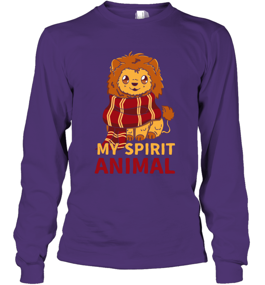 Gryffindor - My Spirit Animal Harry Potter Long Sleeve T-Shirt Long Sleeve T-Shirt Purple