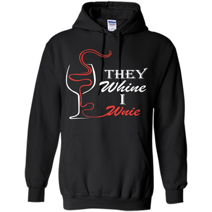 Wine T-shirt They Whine I Wine Black