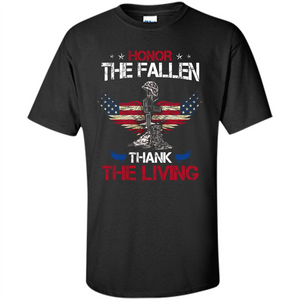 Military T-shirt Honor The Fallen Thank The Living