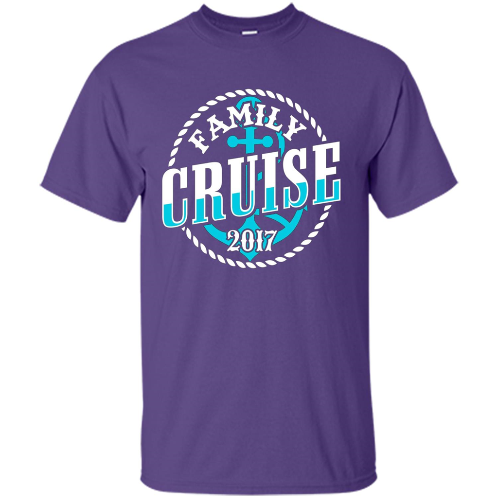 Family Cruise 2017 T-shirt Summer Vacation T-shirt Purple