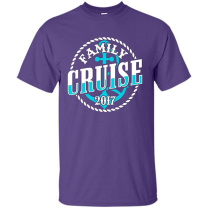 Family Cruise 2017 T-shirt Summer Vacation T-shirt Purple