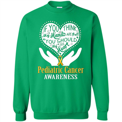 Pediatric Cancer T-shirt Raise Awareness Irish Green