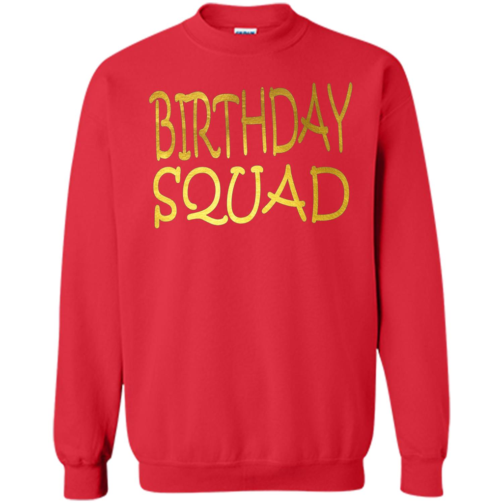 Birthday Squad T-shirt Red