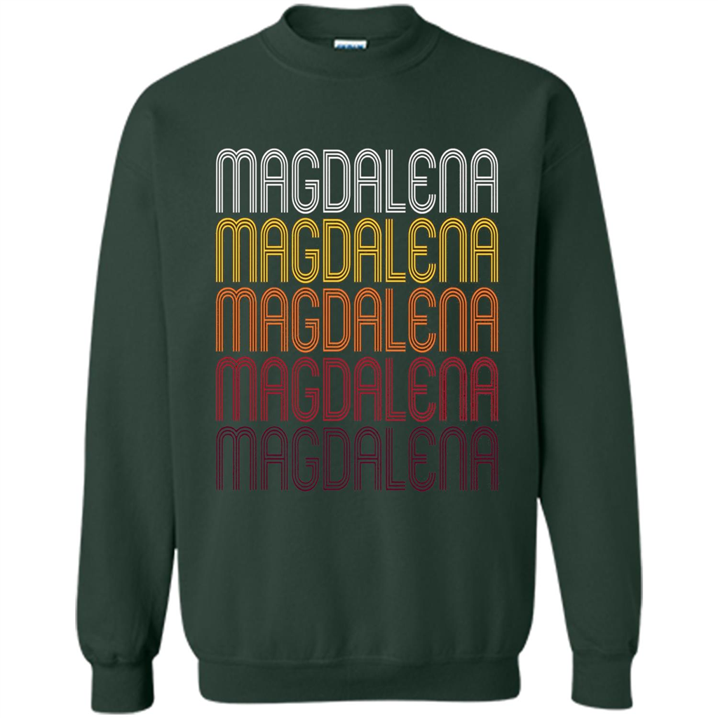 Magdalena Retro Wordmark Pattern T-shirt Forest Green