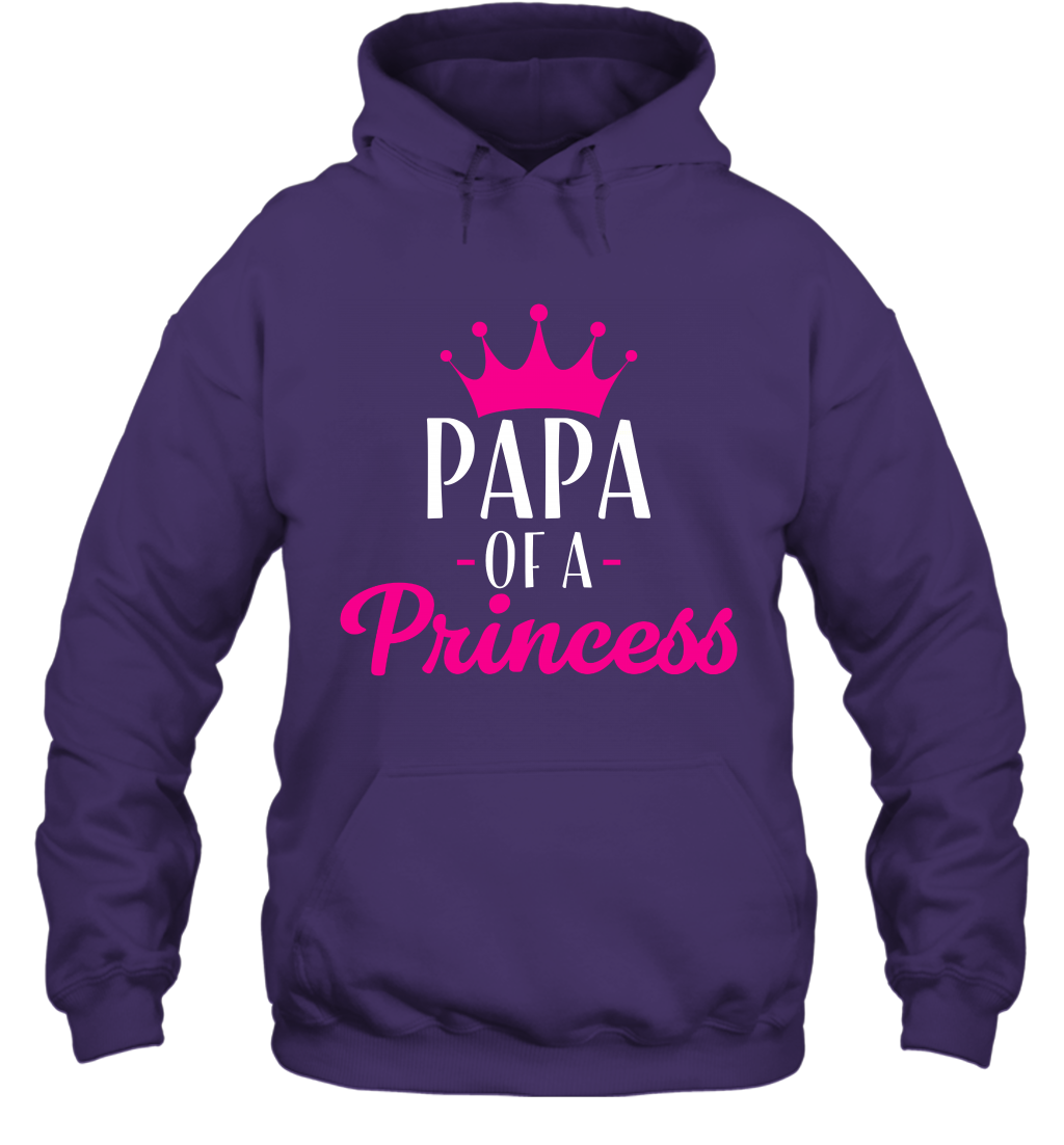 Papa Of A Princess Daddy Father Shirt Hoodie Hoodie Purple