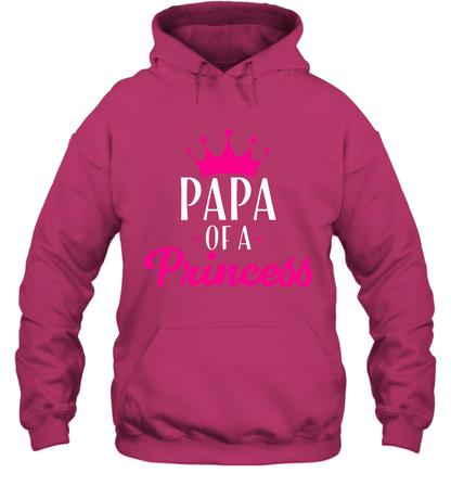 Papa Of A Princess Daddy Father Shirt Hoodie Hoodie Heliconia