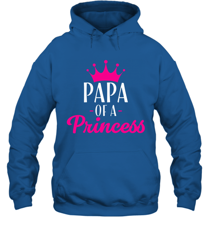 Papa Of A Princess Daddy Father Shirt Hoodie Hoodie Royal