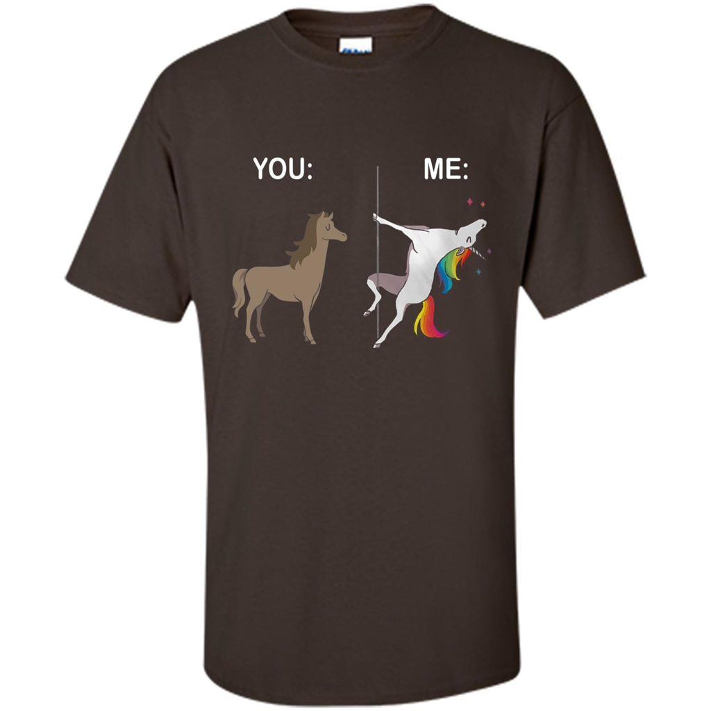 Cute Unicorn You And Me T-shirt Dark Chocolate