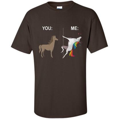 Cute Unicorn You And Me T-shirt Dark Chocolate