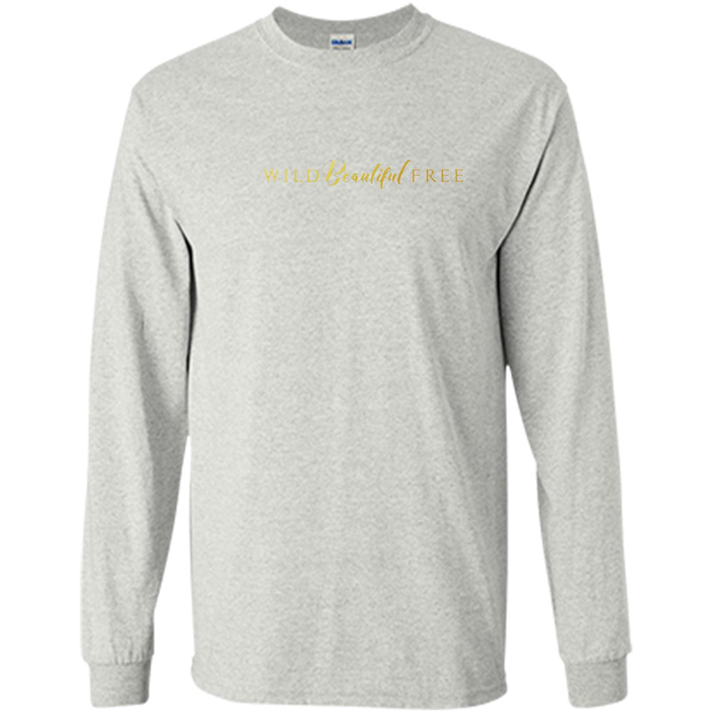Wild Beautiful Free Logo T-shirt with Endangered Species Ash