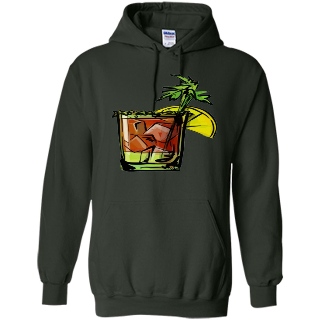 Bloody Mary T-shirt Cocktail Forest Green