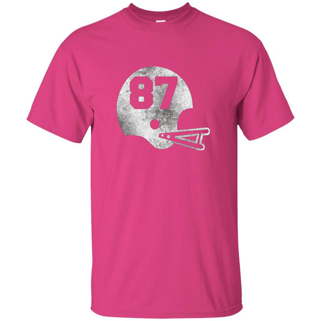 Football Number 87 T-Shirt Player Number Heliconia