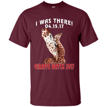 Giraffe T-Shirt I Was There 04.15.17 Maroon