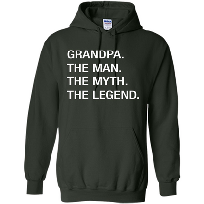Grandpa The Man The Myth The Legend T-shirt Forest Green