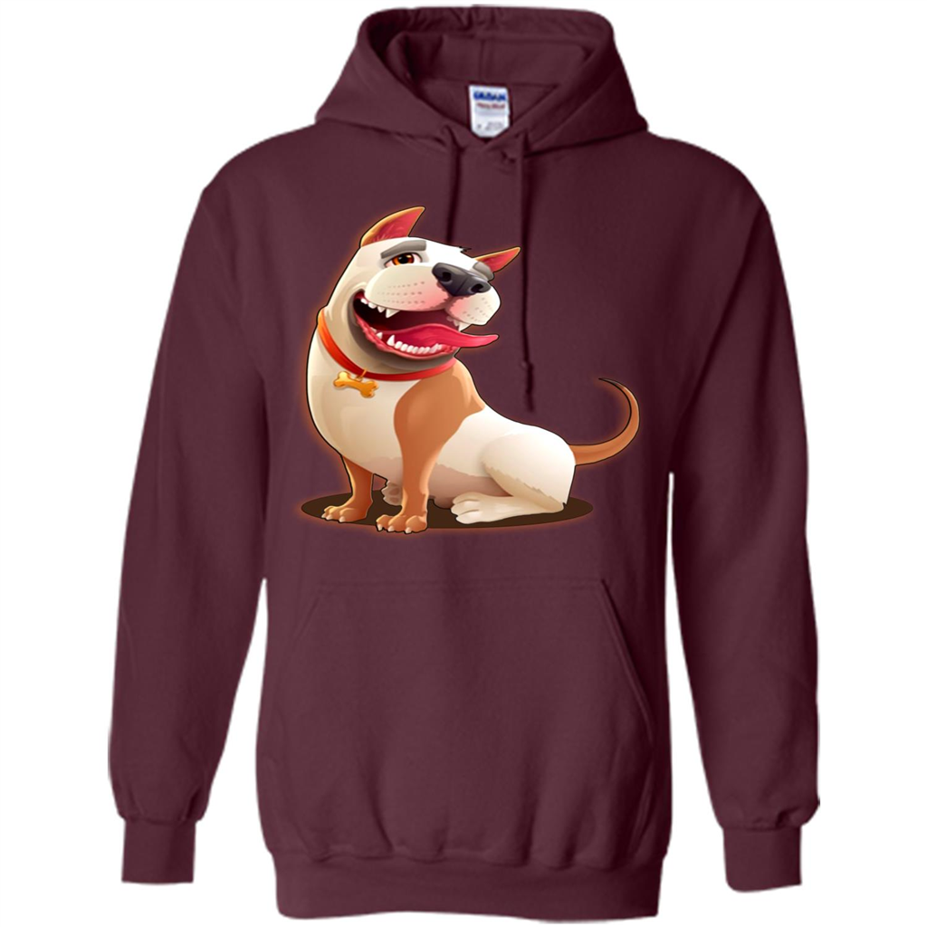 Cute Dog T-shirt Maroon