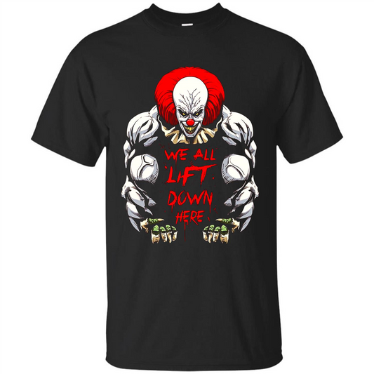 Gym T-shirt We All Lift Down Here T-shirt Black