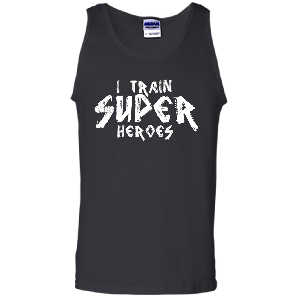 I Train Super Heroes T-shirt Black