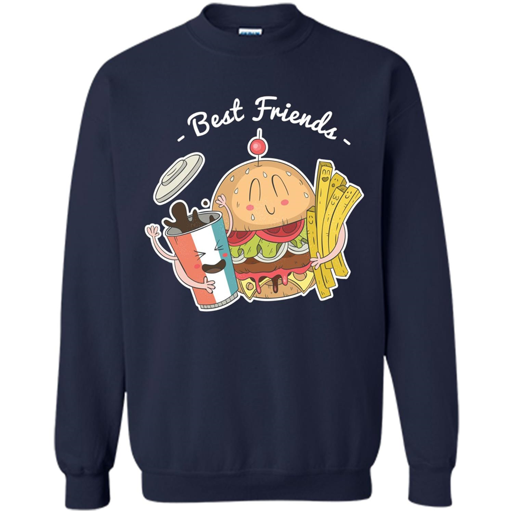 Burger Lover T-shirt Best Friends Delicious Navy