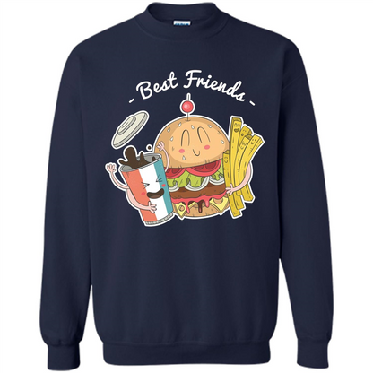 Burger Lover T-shirt Best Friends Delicious Navy