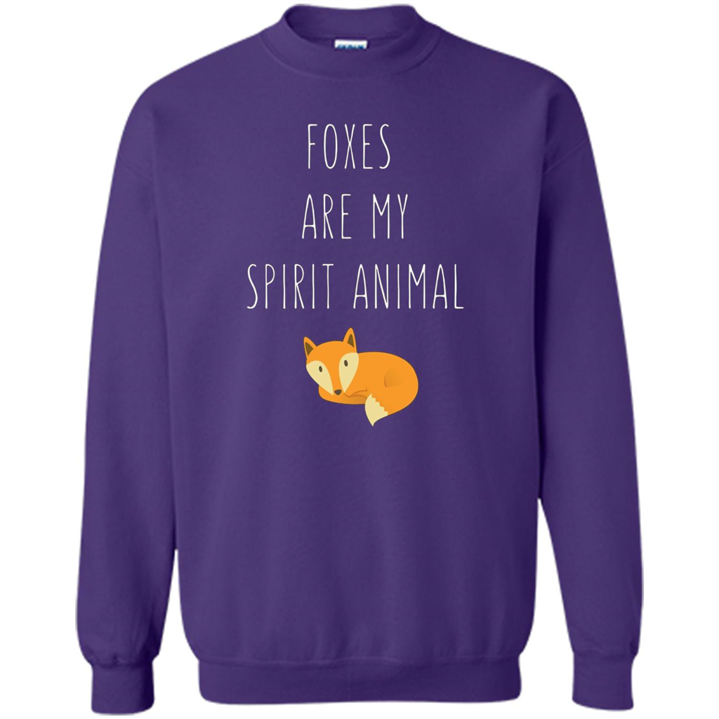 Foxes Are My Spirit Animal Fox T-Shirt Purple