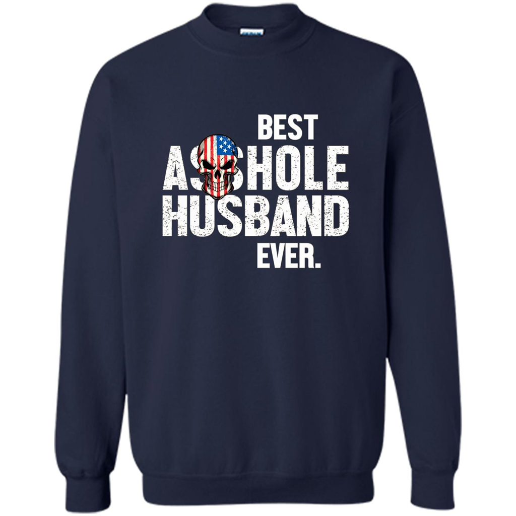 Best Asshole Husband Ever Funny T-shirt Navy
