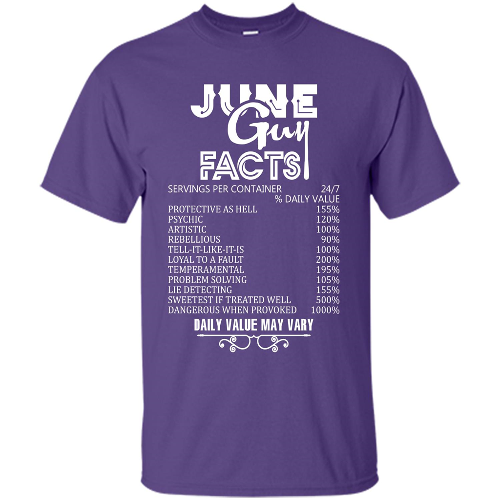 June Guy Facts T-shirt Purple