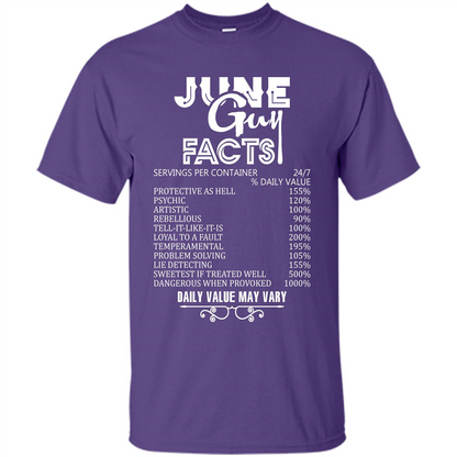 June Guy Facts T-shirt Purple