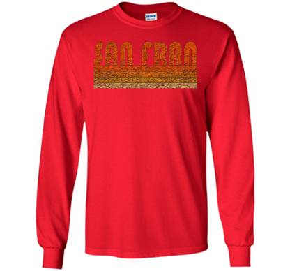 Vintage Retro San Francisco T-Shirt cool shirt Red