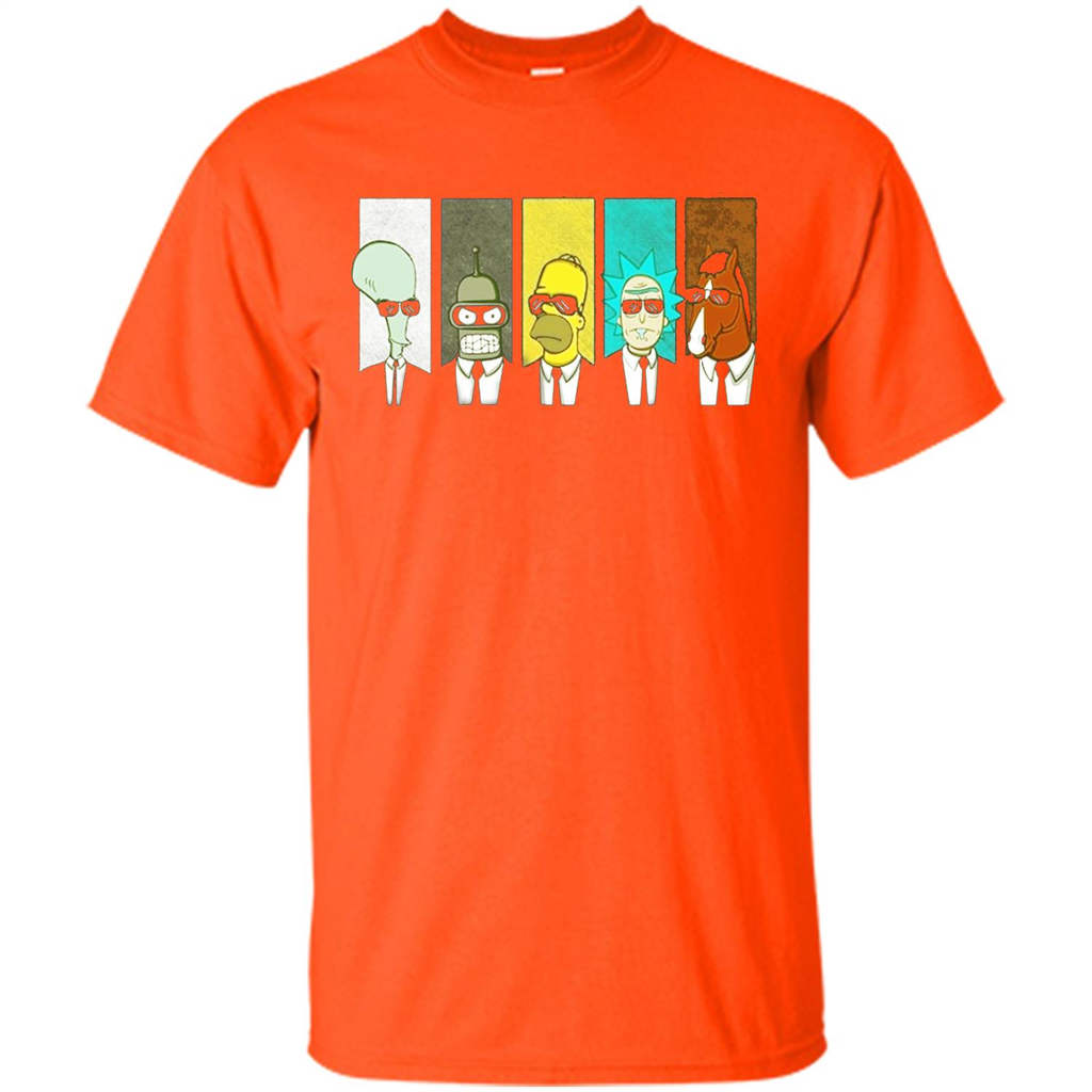 Form Into Rick And Go To The Morty T-shirt Orange