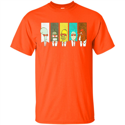 Form Into Rick And Go To The Morty T-shirt Orange