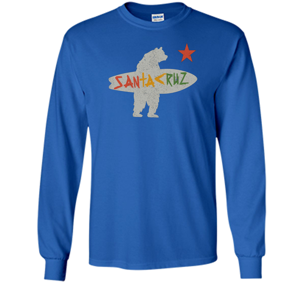 Santa Cruz Surf Bear Rockport Texas T-shirt Royal