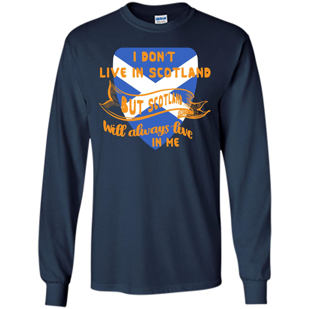 Scotland T-shirt Will Always Live In Me Navy
