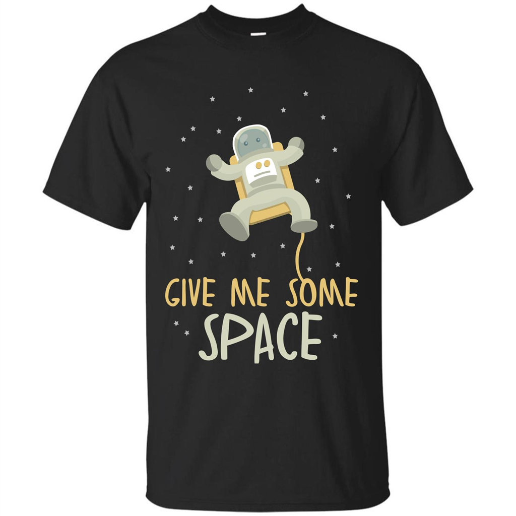 Astronaut T-shirt Give Me Some Space T-shirt Black