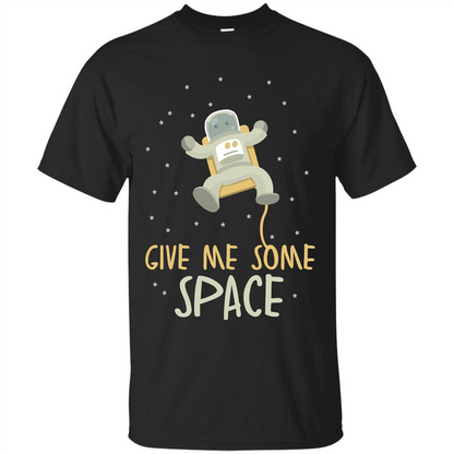 Astronaut T-shirt Give Me Some Space T-shirt Black