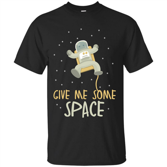 Astronaut T-shirt Give Me Some Space T-shirt Black