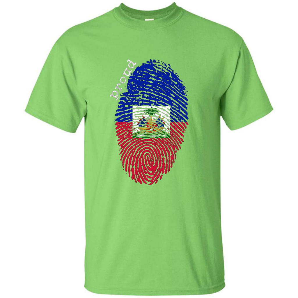 Haiti shirt - Haiti National Flag T-shirt Lime