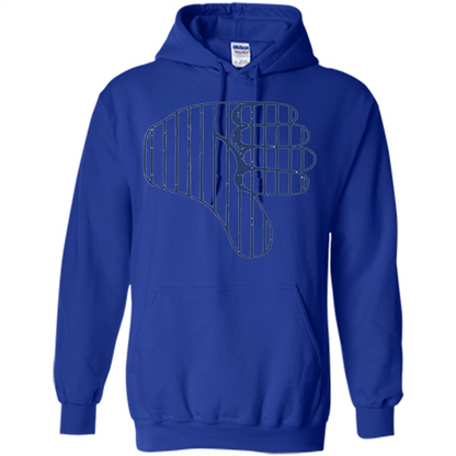 Baseball T-shirt Baseball Celebration Thumbs Down T-shirt Royal