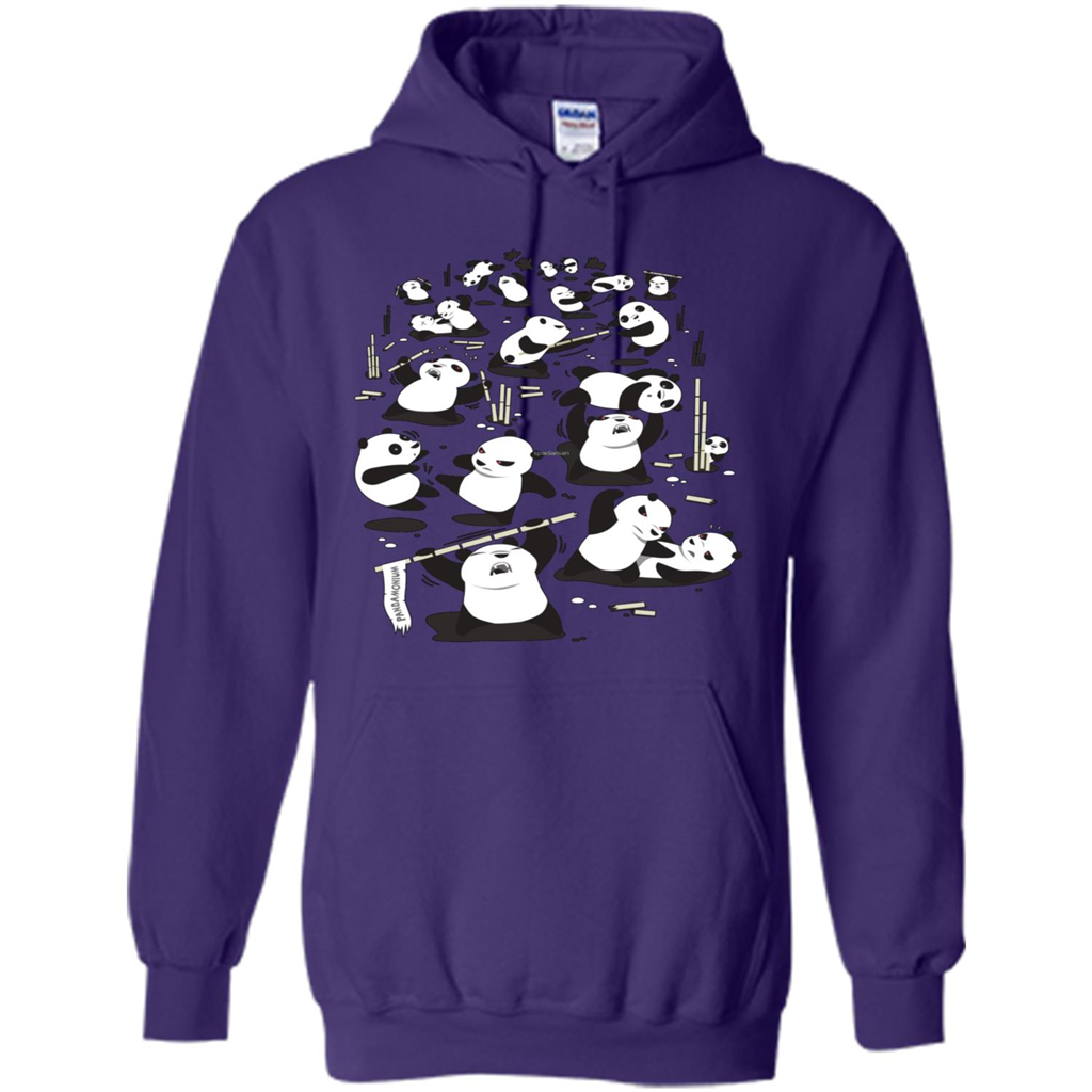 Cute Panda T-shirt Purple