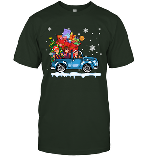 Harry Potter On The Car Merry Christmas T-Shirt