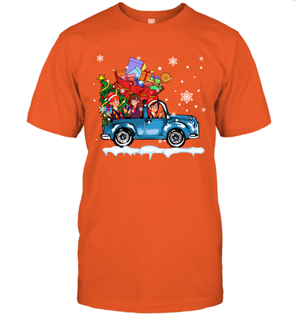 Harry Potter On The Car Merry Christmas T-Shirt T-Shirt Purple