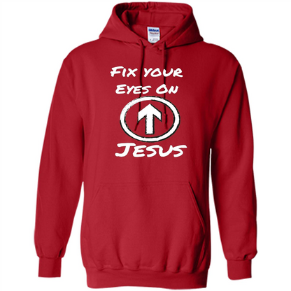 Fix Your Eyes On Jesus T-shirt Faithful Christians Red