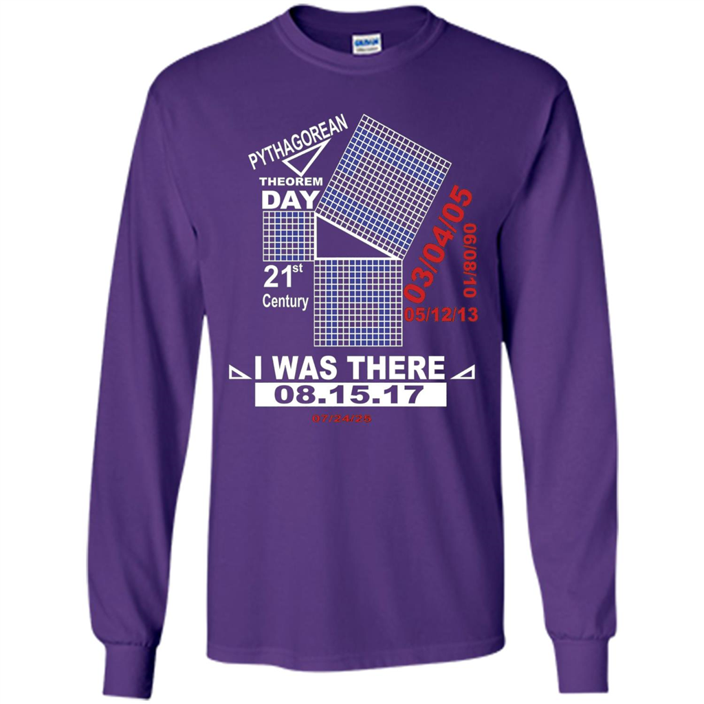 Pythagorean Theorem day T-shirt Purple