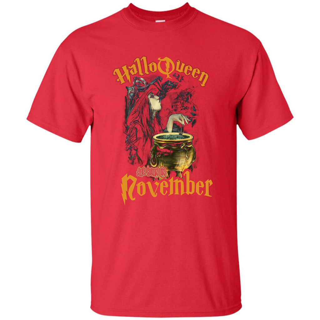 HalloQueen Are Born In October T-shirt Red