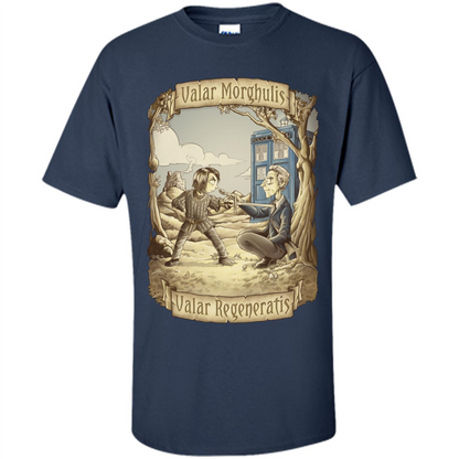 Movies T-Shirt Valar Regeneratis Valar Regeneratis Navy