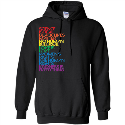 Science Is Real Black Lives Matter T-shirt Black