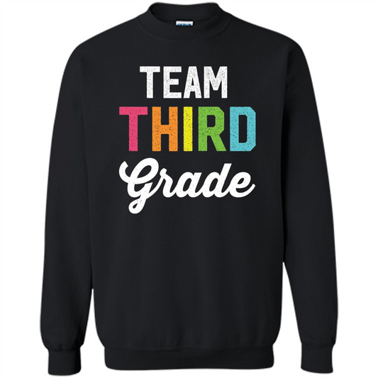 Team 3rd Third Grade Teacher T-Shirt Black