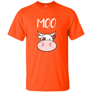 Moo Cow T-shirt Funny Farmer Graphic T Shirt