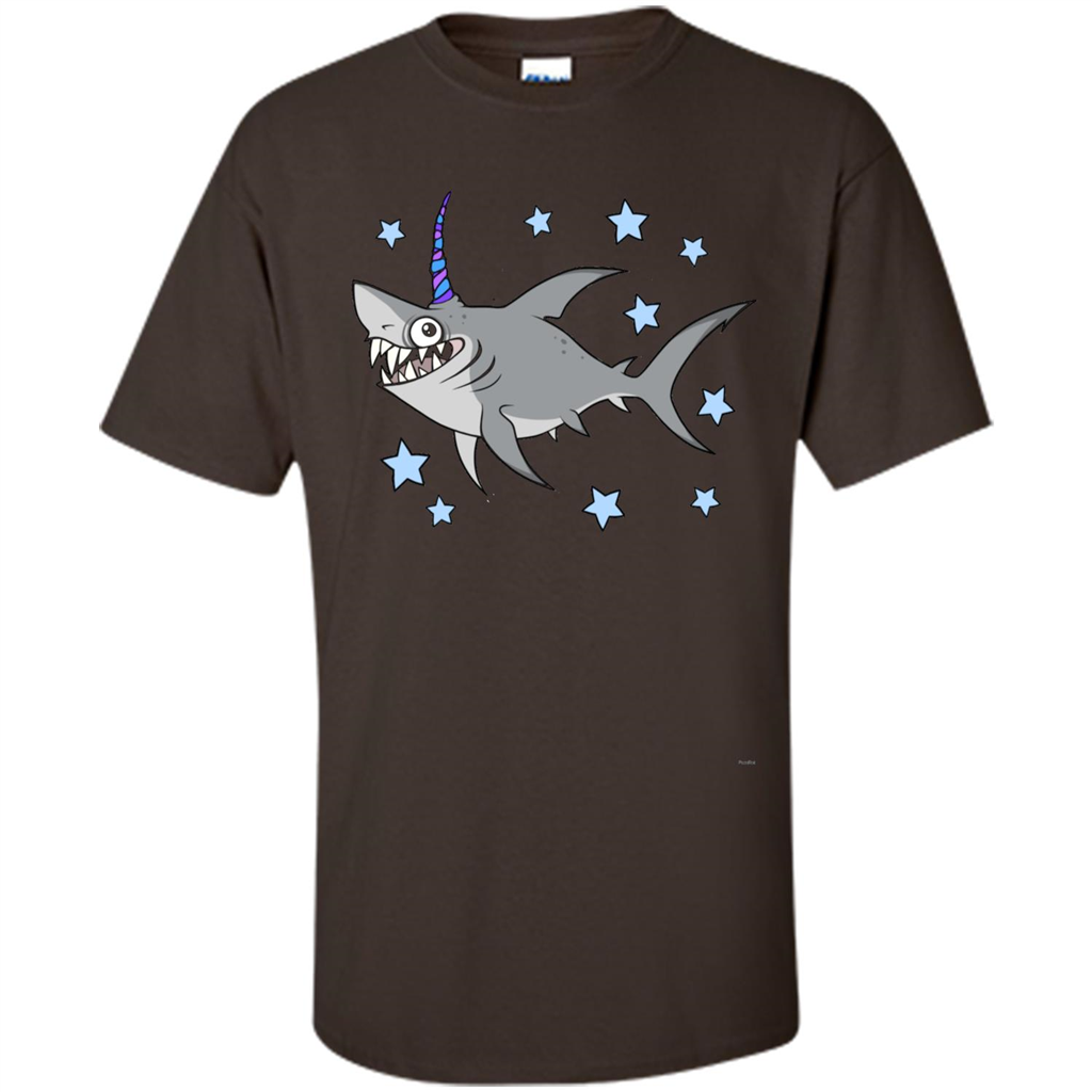 Unishark T-shirt Unicorn + Shark Dark Chocolate