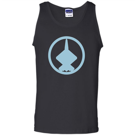 YF-23 Blue Air Force Military Fighter Jet T-Shirt Black